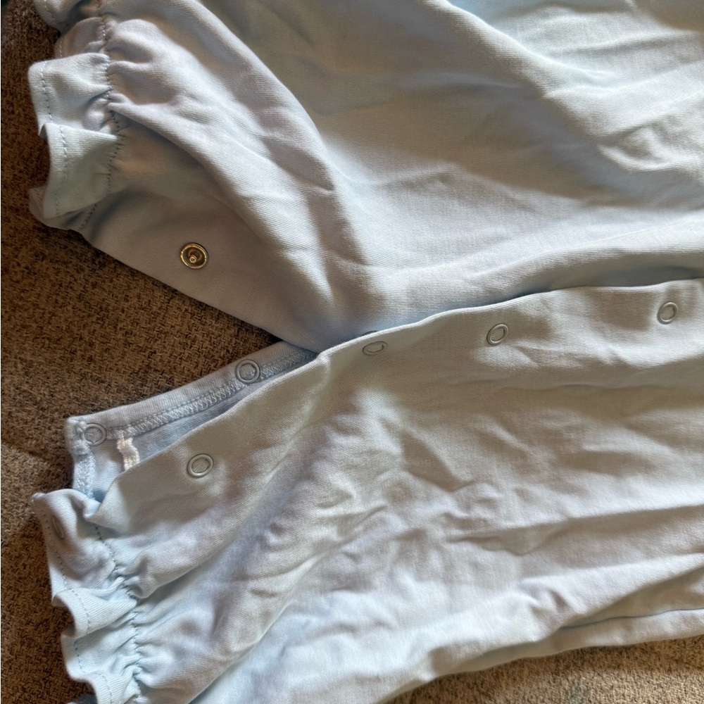 The Beaufort Bonnet Company Light Blue newborn gown - Picture 3 of 3